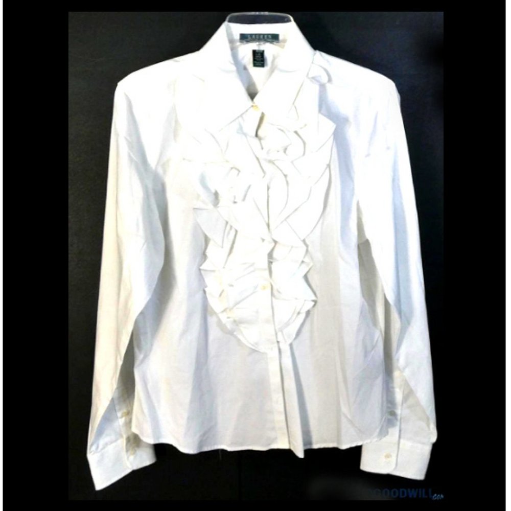 New Rare & Unique Designer Ralph Lauren Women's Cotton Shirt, L